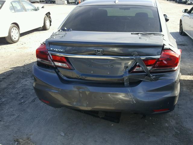 2HGFB2F9XDH541145 - 2013 HONDA CIVIC EXL GRAY photo 9