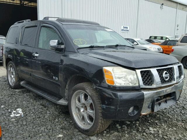 5N1AA08B95N723360 - 2005 NISSAN ARMADA SE BLACK photo 1