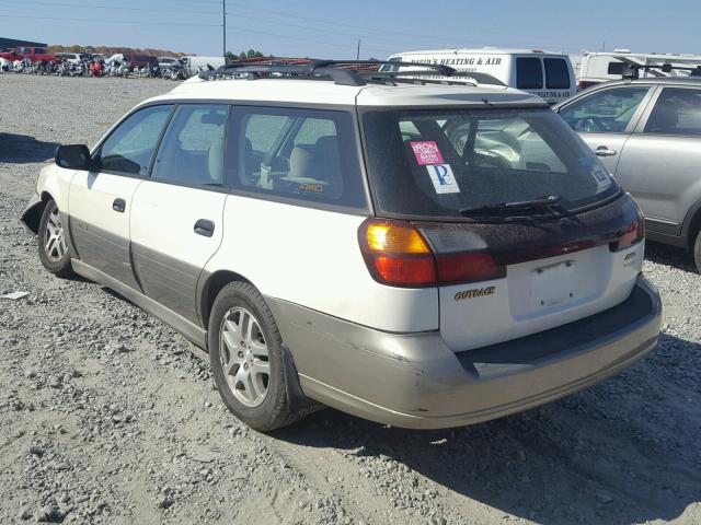 4S3BH665237640715 - 2003 SUBARU LEGACY OUT WHITE photo 3