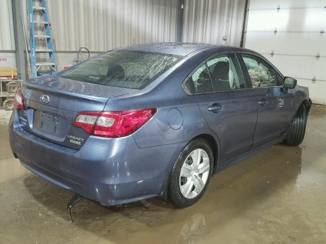 4S3BNAA61F3018369 - 2015 SUBARU LEGACY 2.5 BLUE photo 4