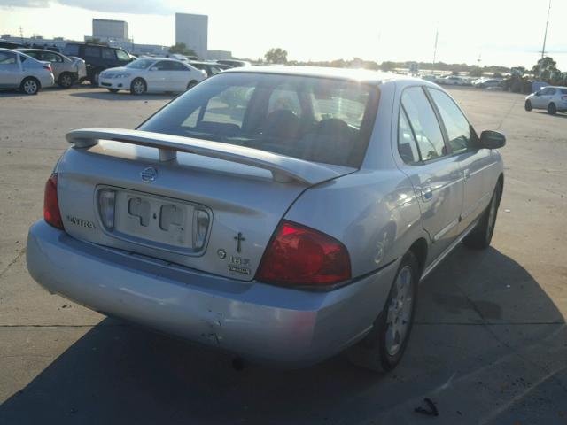 3N1CB51DX6L580121 - 2006 NISSAN SENTRA SILVER photo 4