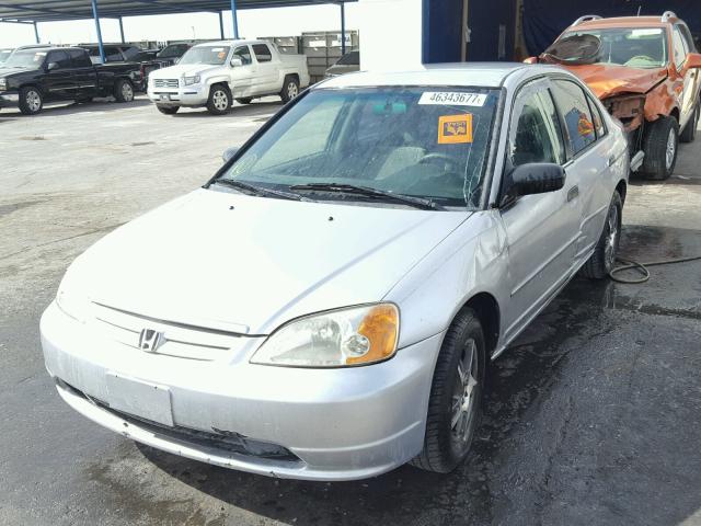 2HGES15183H559496 - 2003 HONDA CIVIC DX SILVER photo 2