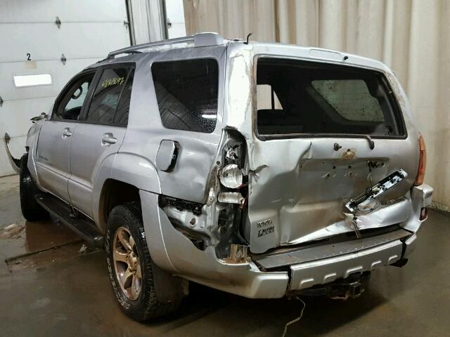 JTEBT14R948017378 - 2004 TOYOTA 4RUNNER SR SILVER photo 3