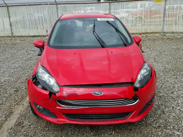 3FADP4EJ5EM116892 - 2014 FORD FIESTA SE RED photo 9