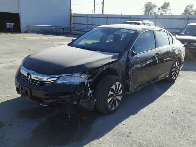 JHMCR6F79HC024641 - 2017 HONDA ACCORD HYB BLACK photo 2