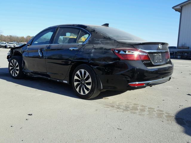 JHMCR6F79HC024641 - 2017 HONDA ACCORD HYB BLACK photo 3