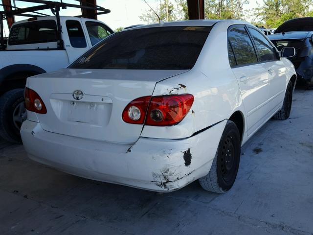 2T1BR32E86C594327 - 2006 TOYOTA COROLLA CE WHITE photo 4