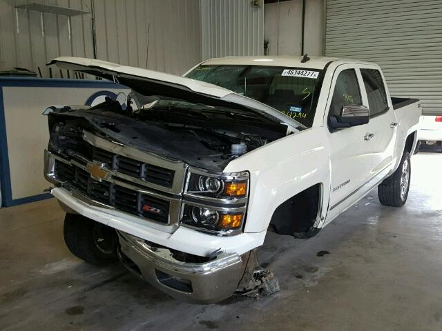 3GCUKSEC0EG274294 - 2014 CHEVROLET SILVERADO WHITE photo 2