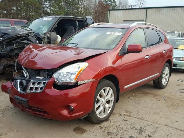 JN8AS5MV2CW356053 - 2012 NISSAN ROGUE RED photo 2