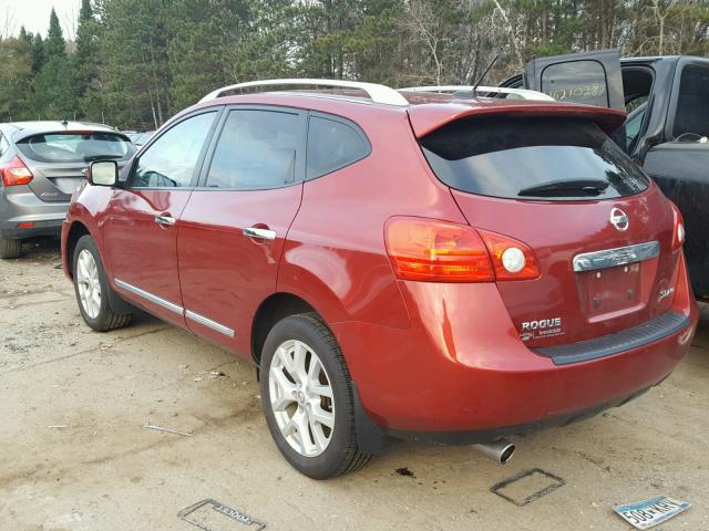 JN8AS5MV2CW356053 - 2012 NISSAN ROGUE RED photo 3