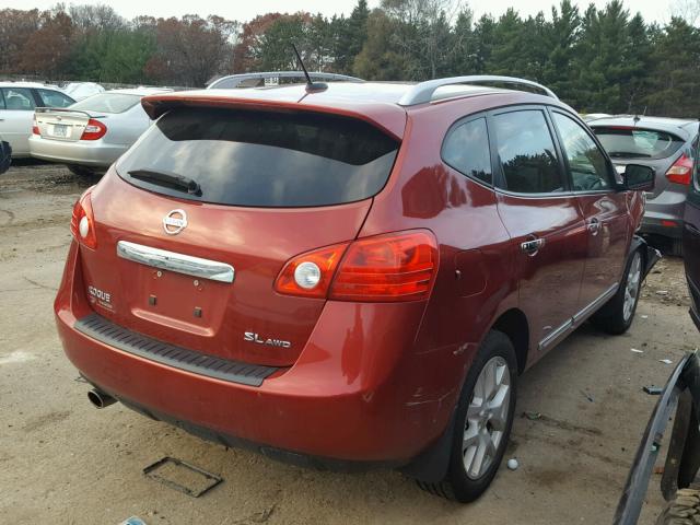 JN8AS5MV2CW356053 - 2012 NISSAN ROGUE RED photo 4