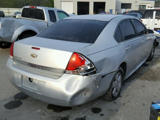 2G1WB5EK1A1130606 - 2010 CHEVROLET IMPALA LT SILVER photo 4