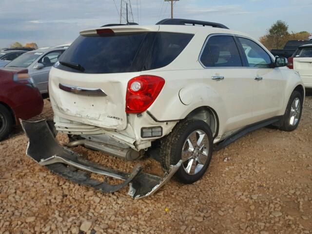 1GNALBEK2FZ111498 - 2015 CHEVROLET EQUINOX LT WHITE photo 4