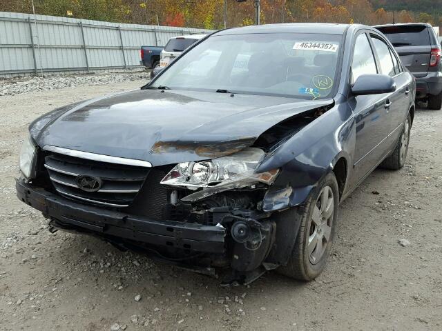 5NPET46CX9H570464 - 2009 HYUNDAI SONATA GLS BLUE photo 2