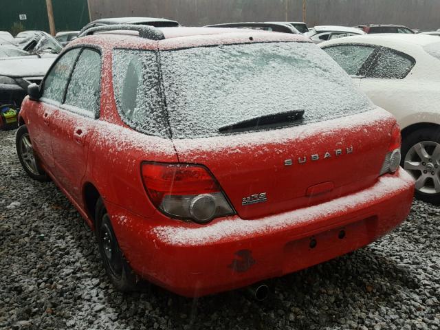 JF1GG67545G802098 - 2005 SUBARU IMPREZA RS RED photo 3