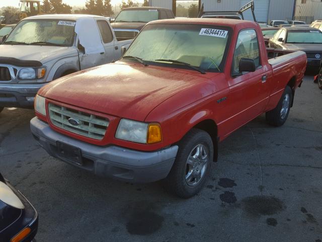 1FTYR10C31PA27582 - 2001 FORD RANGER RED photo 2