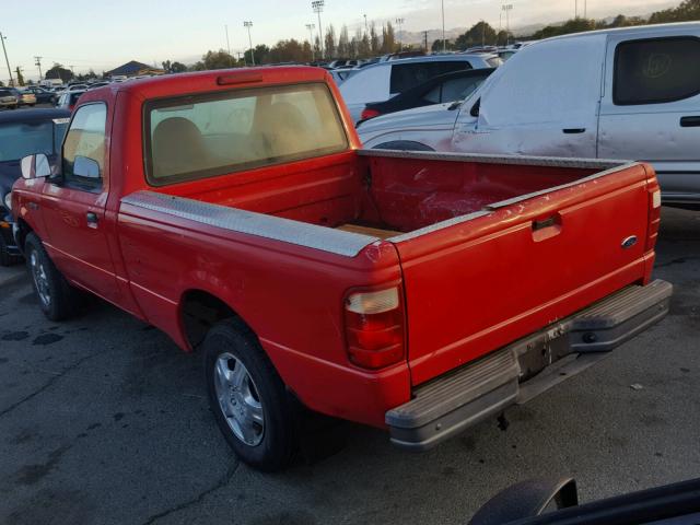 1FTYR10C31PA27582 - 2001 FORD RANGER RED photo 3