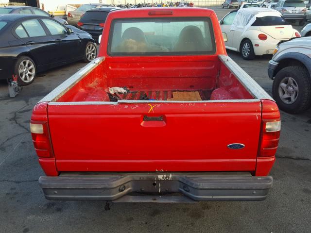 1FTYR10C31PA27582 - 2001 FORD RANGER RED photo 6