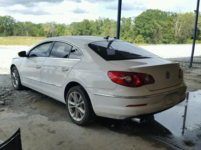 WVWHL73C39E541181 - 2009 VOLKSWAGEN CC LUXURY WHITE photo 3