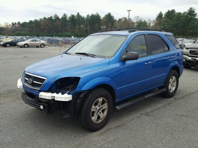 KNDJD733255434549 - 2005 KIA SORENTO EX BLUE photo 2