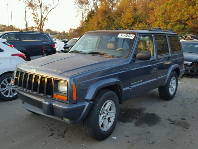 1J4FT58S51L569151 - 2001 JEEP CHEROKEE C BLUE photo 2