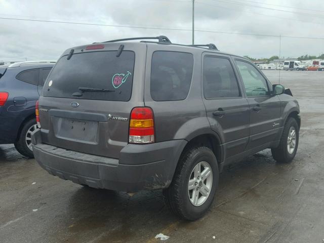 1FMYU95H16KC44369 - 2006 FORD ESCAPE HEV GRAY photo 4