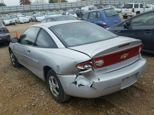 1G1JC12F747335622 - 2004 CHEVROLET CAVALIER SILVER photo 3