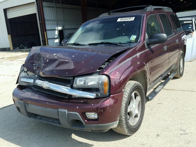 1GNES16S666124835 - 2006 CHEVROLET TRAILBLAZE MAROON photo 2