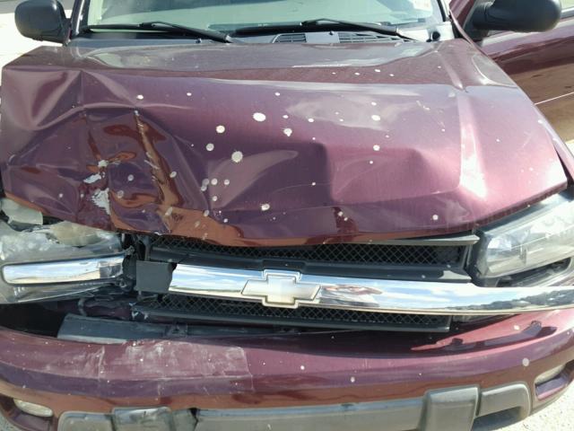 1GNES16S666124835 - 2006 CHEVROLET TRAILBLAZE MAROON photo 7