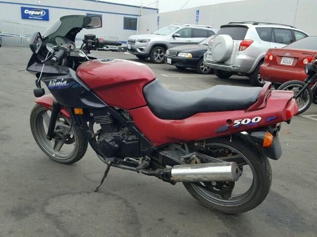 JKAEXVD16RA005867 - 1994 KAWASAKI EX500 D BURGUNDY photo 3