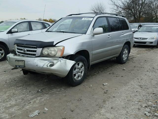 JTEHF21A720058268 - 2002 TOYOTA HIGHLANDER SILVER photo 2