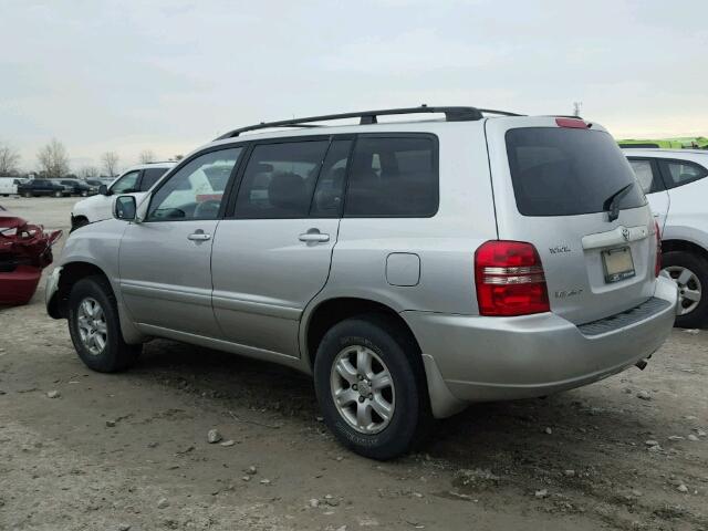 JTEHF21A720058268 - 2002 TOYOTA HIGHLANDER SILVER photo 3