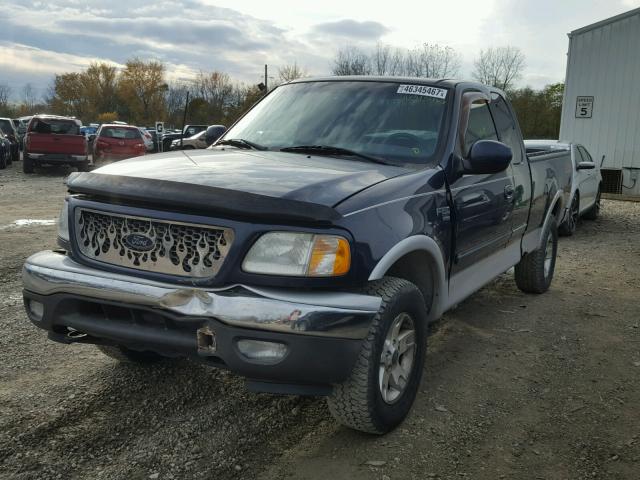 1FTRX18L03NB89473 - 2003 FORD F150 BLUE photo 2