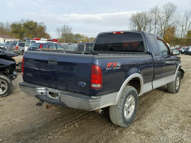 1FTRX18L03NB89473 - 2003 FORD F150 BLUE photo 4