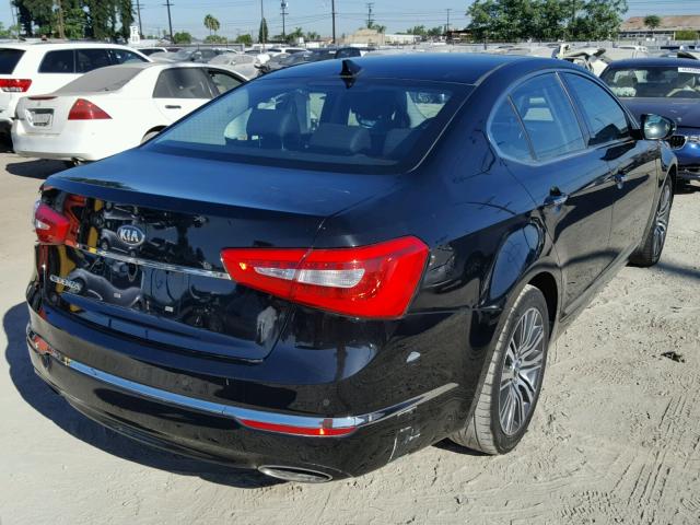 KNALN4D76E5129042 - 2014 KIA CADENZA PR BLACK photo 4