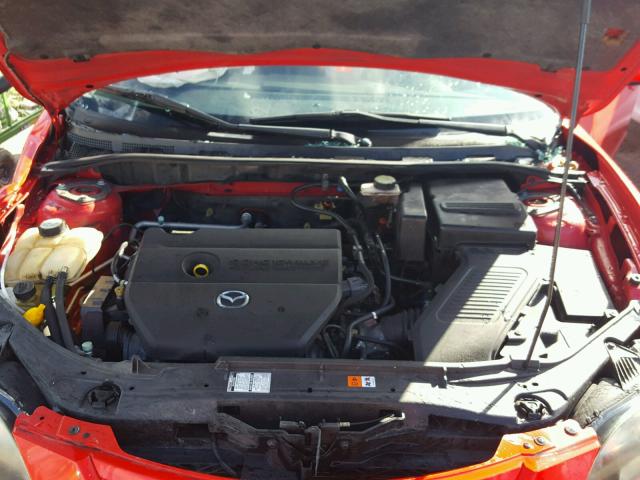 JM1BK123171643865 - 2007 MAZDA 3 S RED photo 7