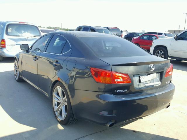 JTHBE262X65011435 - 2006 LEXUS IS 350 BLACK photo 3