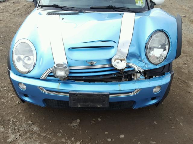 WMWRE33442TD52119 - 2002 MINI COOPER S BLUE photo 7