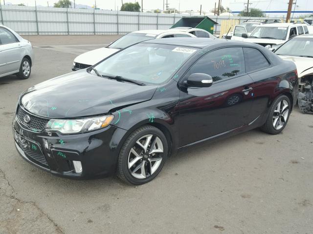 KNAFW6A31A5306386 - 2010 KIA FORTE SX BLACK photo 2