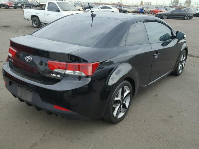 KNAFW6A31A5306386 - 2010 KIA FORTE SX BLACK photo 4