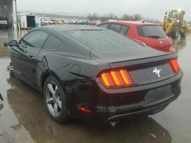 1FA6P8AM0G5332951 - 2016 FORD MUSTANG BLACK photo 3