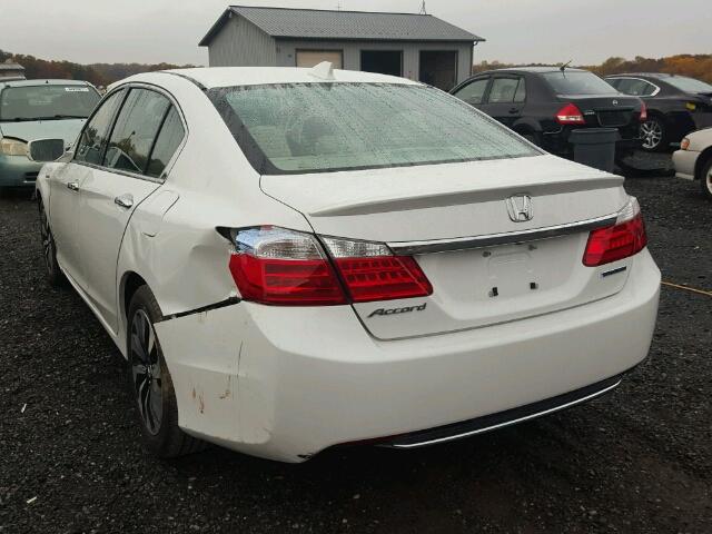 1HGCR6F39FA001756 - 2015 HONDA ACCORD HYB WHITE photo 3