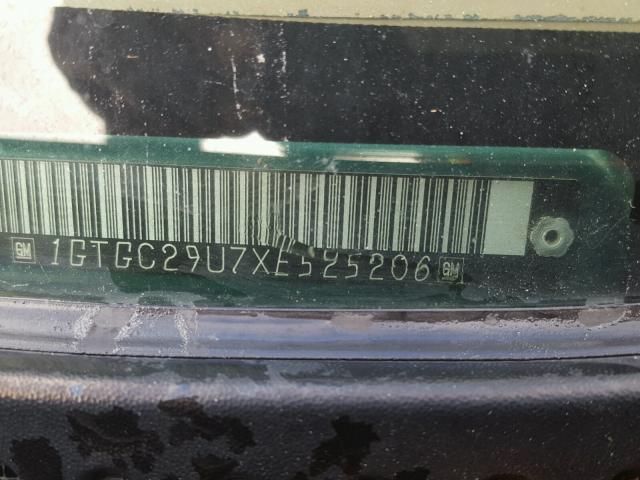 1GTGC29U7XE525206 - 1999 GMC NEW SIERRA GREEN photo 10