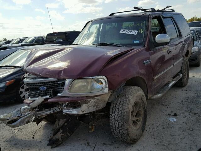 1FMFU18L8VLB45100 - 1997 FORD EXPEDITION MAROON photo 2