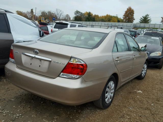 4T1BE32K85U406744 - 2005 TOYOTA CAMRY BEIGE photo 4