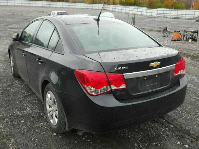 1G1PA5SGXE7225021 - 2014 CHEVROLET CRUZE LS BLACK photo 3