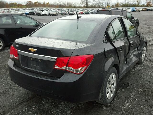 1G1PA5SGXE7225021 - 2014 CHEVROLET CRUZE LS BLACK photo 4