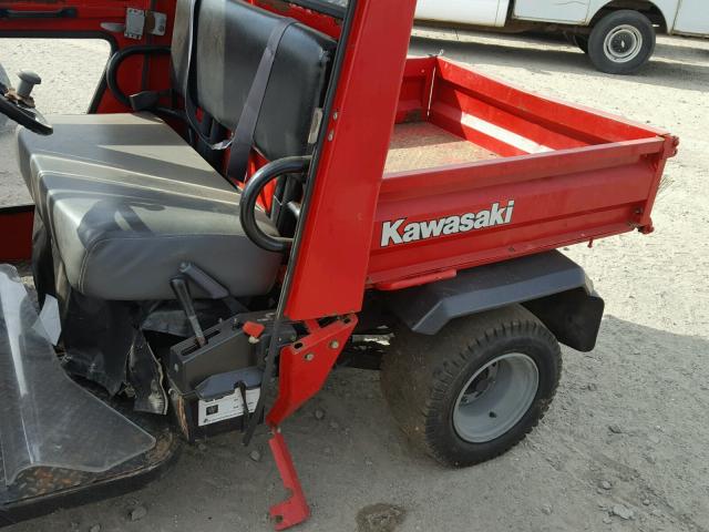 JK1AFBD16YB500434 - 2000 KAWASAKI KAF300 D RED photo 10