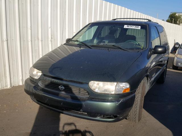 4N2XN11T5YD842137 - 2000 NISSAN QUEST SE GREEN photo 2