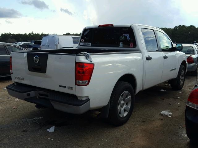 1N6BA07D38N345937 - 2008 NISSAN TITAN XE WHITE photo 4